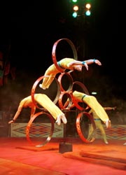 Rotating hoop diving